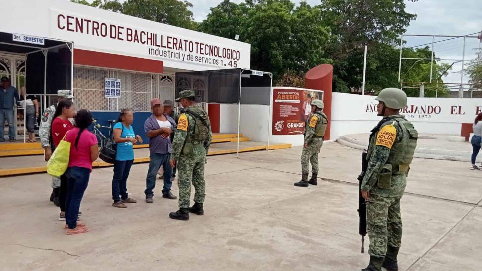 Ejército y Guardia Nacional inician actividades de labor social en Sinaloa municipio
