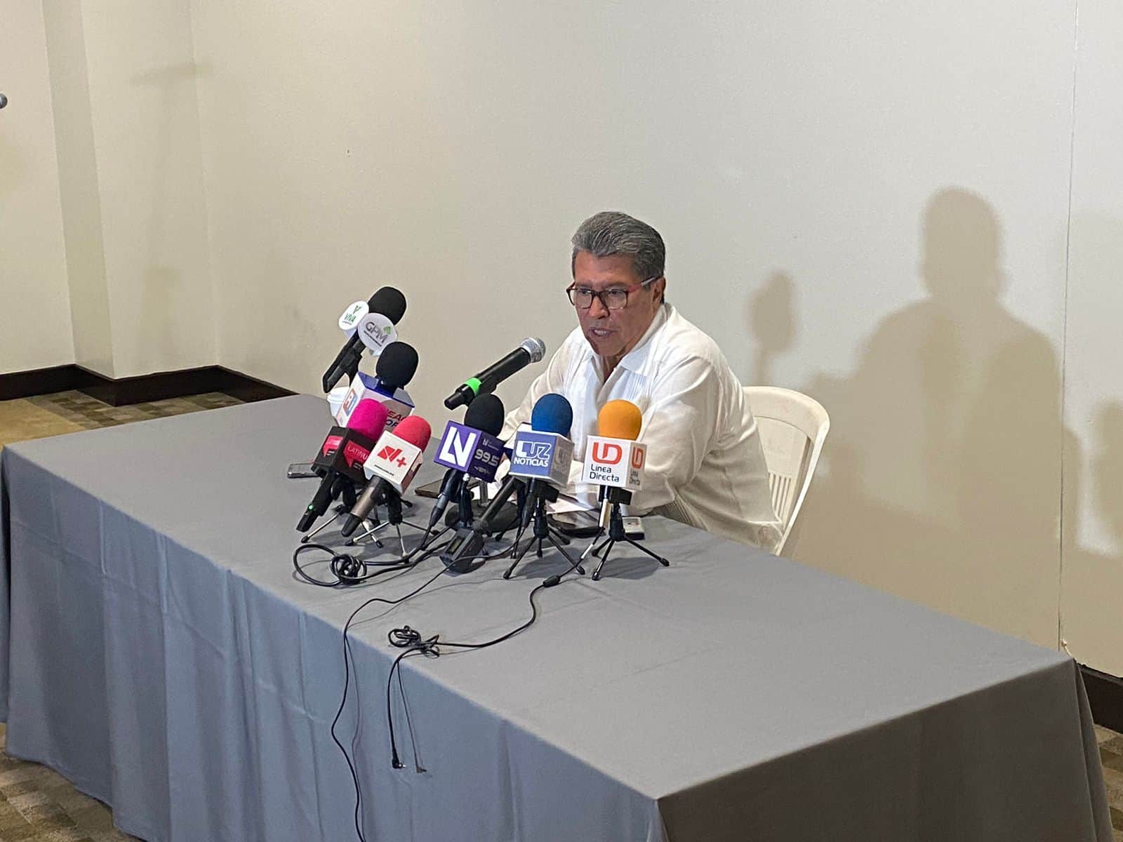 Ricardo Monreal estuvo en Mazatlán. FOTO: Luz Noticias