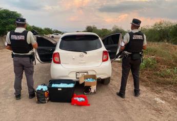 Guardia Nacional asegura automóvil March que trasladaba más de 500 mil pastillas de fentanilo en Culiacán