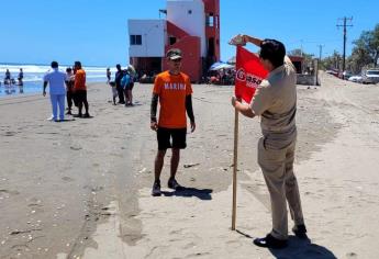 PC emite alerta a bañistas en Las Glorias