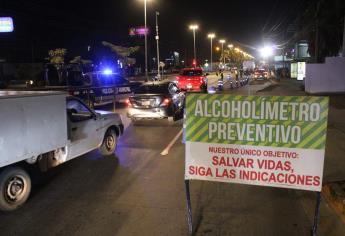 40 sancionados en alcoholímetro en Mazatlán y una persona fue detenida durante el operativo