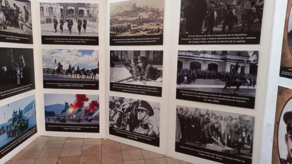 Ejército Mexicano celebra los 200 años del Heroico Colegio Militar con exposición fotográfica en Navolato