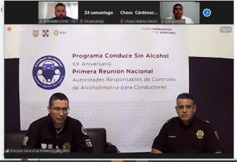 Autoridades de Mazatlán mantienen reunión virtual con otros estados en tema de alcoholímetro