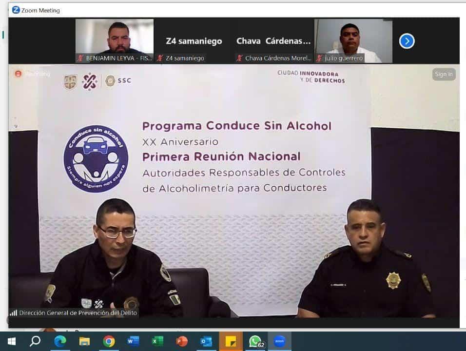 Autoridades de Mazatlán mantienen reunión virtual con otros estados en tema de alcoholímetro