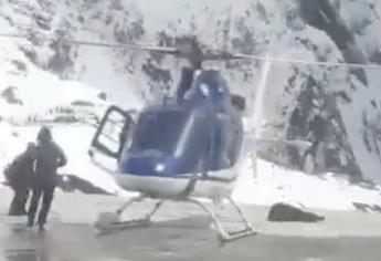 Funcionario fallece tras ser golpeado por la hélice de un helicóptero