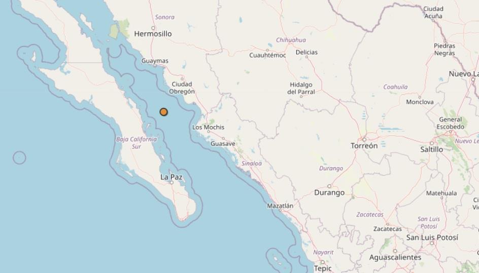 Sismo de M4.7 sacude a la ciudad de Los Mochis