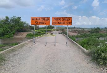 Tras denuncias cierran el puente vehicular de Mojolo en Culiacán