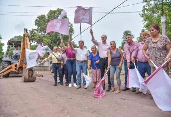 Inauguran obra de pavimentación en el ejido Macapule, en Ahome