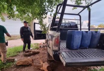 Niños que se divertían localizan químicos en la colonia Vicente Guerrero, en Culiacán