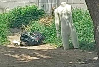 Reportan cuerpo embolsado en Culiacán y resultó ser un maniquí