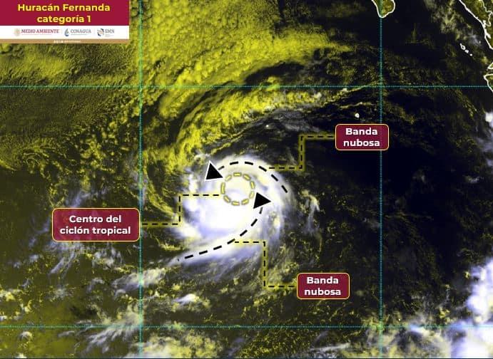 «Fernanda» ya es huracán categoría uno ¿Hay peligro para las costas mexicanas?
