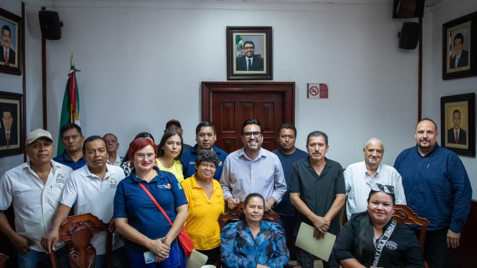 Alcalde de Culiacán acuerda con dirigentes de organizaciones mejorar seguridad y servicios públicos del centro