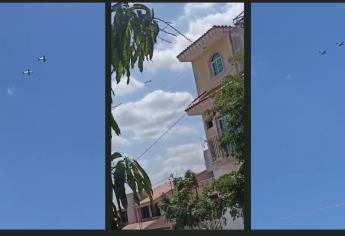 Avionetas artilladas sobrevuelan la ciudad de Culiacán | VIDEO