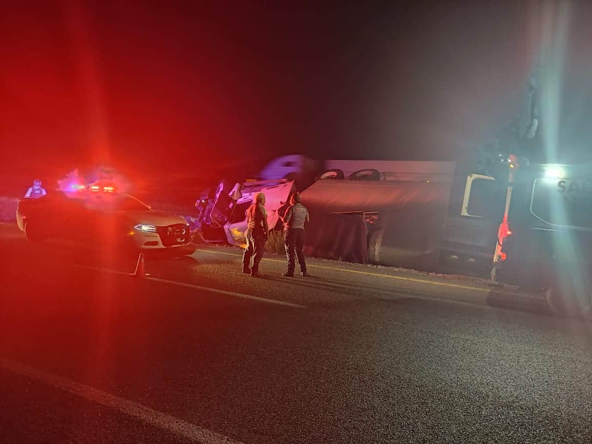 El accidente solo dejó herido al chofer. FOTO: Cortesía