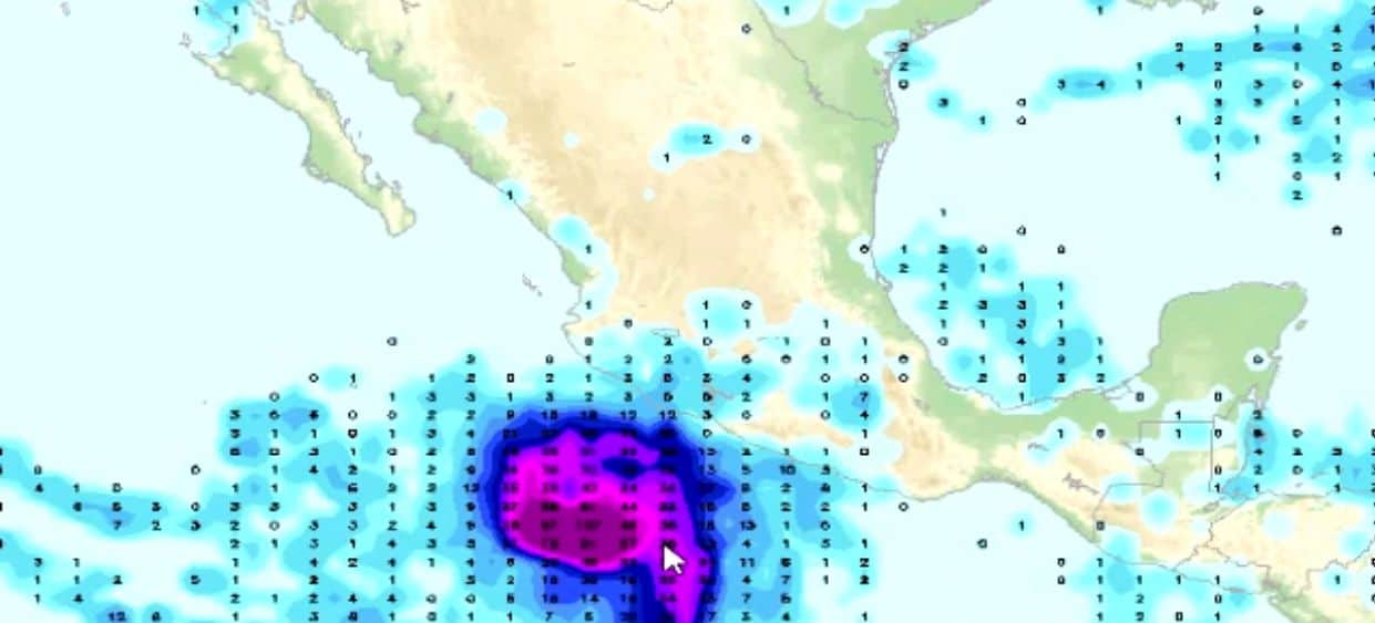El fenómeno meteorológico puede dejar lluvias en Sinaloa. FOTO: Cortesía