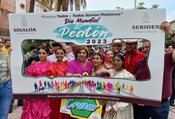 Conmemoran el Día Mundial del Peatón en Culiacán