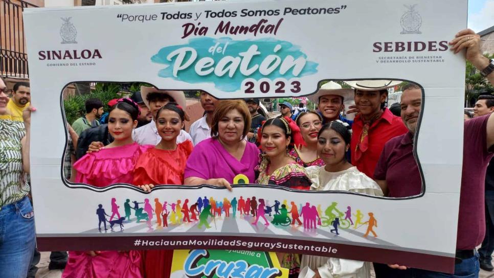 Conmemoran el Día Mundial del Peatón en Culiacán Conmemoran el Día Mundial del Peatón en Culiacán