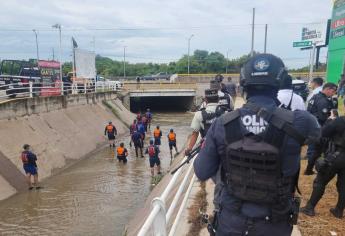 Hombre al que se lo llevó la corriente del canal en Culiacán fue arrastrado cuatro kilómetros junto a su camioneta