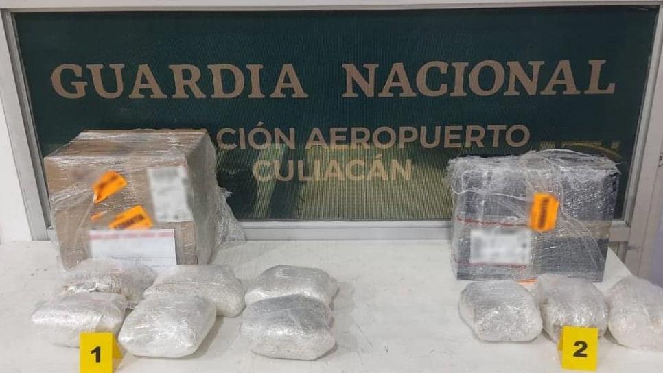 Guardia Nacional localiza varios kilos de cristal en una paquetería de Culiacán