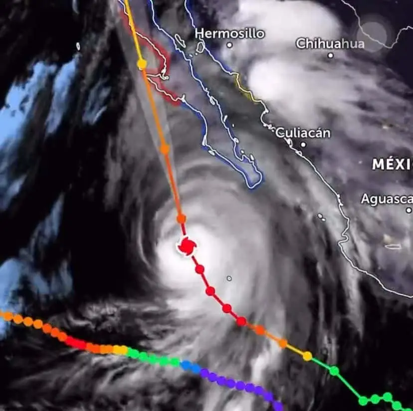 El huracán desatará lluvias en todo el estado. FOTO: Cortesía