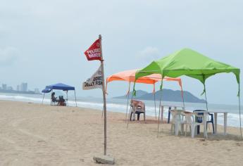 Cierran playas de Mazatlán por alto oleaje provocado por «Hilary»