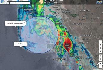 «Hilary» se degrada a tormenta tropical