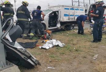 Encontronazo deja una persona lesionada en Culiacán