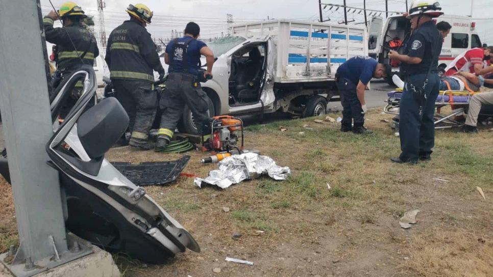 Encontronazo deja una persona lesionada en Culiacán