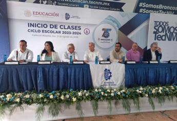Rocha Moya da inicio al Ciclo Escolar 2023-2024 del TEC de Culiacán