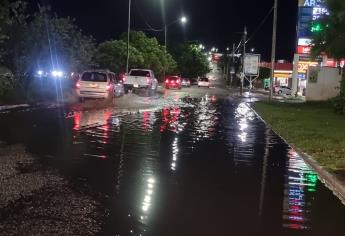 Colonias de Culiacán se quedan sin energía eléctrica por fuerte tormenta