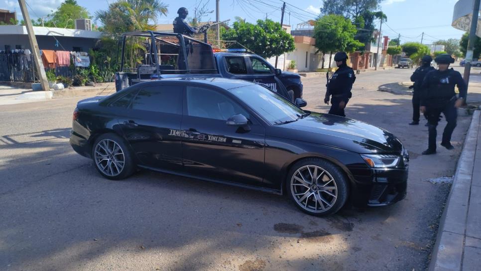 Policía Estatal recupera en Culiacán vehículo de lujo con reporte de robo en Estados Unidos