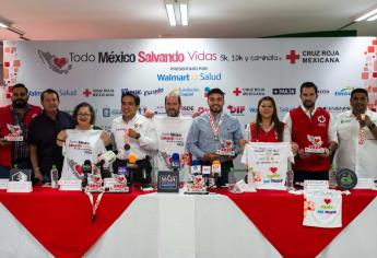 Con presencia del ISDE, convoca Cruz Roja a la carrera «Todo México Salvando Vidas»