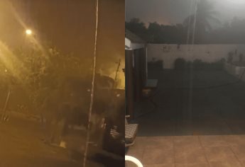 Se registra lluvia en zona rural de Mazatlán 