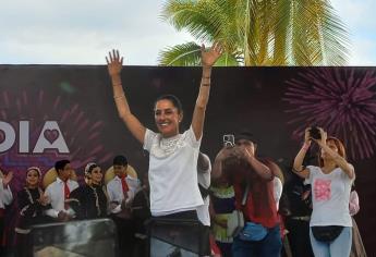 Llevamos un año arriba en las encuestas: Claudia Sheinbaum en su cierre de giras en Culiacán