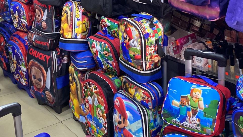 Mario Bros, Barbie y Spiderman; los favoritos en las mochilas para los pequeños en Mazatlán