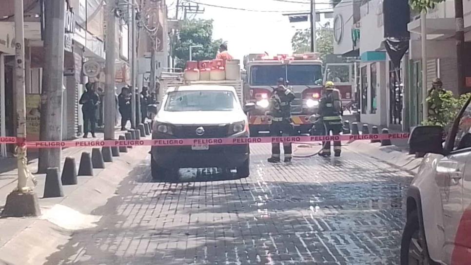 Fuga de gas moviliza a autoridades en el Centro de Culiacán