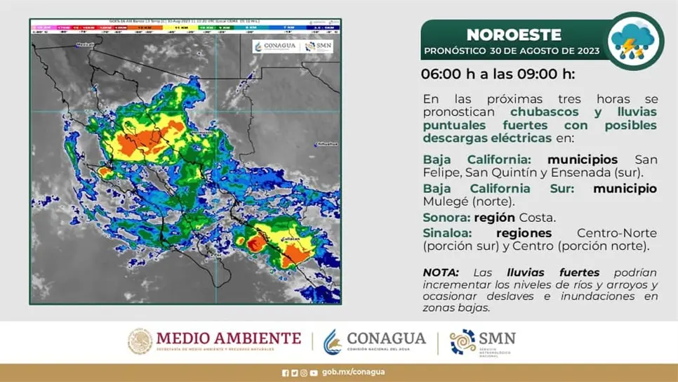 Cuando llueve, las autoridades recomiendan no salir de casa si no es urgente. FOTO: SMN