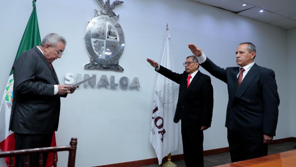 Rocha Moya toma protesta a nuevo titular de Seguridad Pública