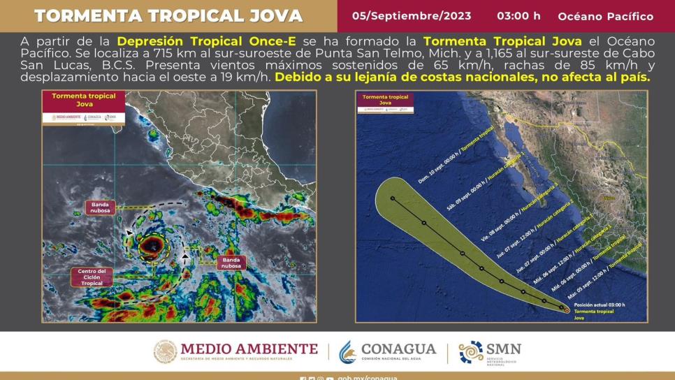 Se prevén lluvias para el jueves y viernes al sur de Sinaloa por tormenta tropical: Protección Civil 