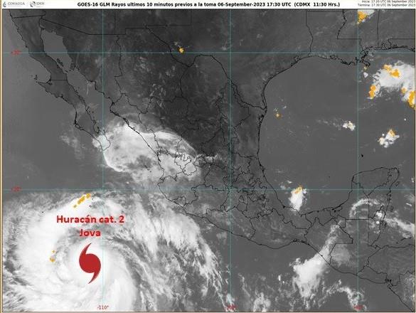 Huracán Jova no representa peligro para Sinaloa