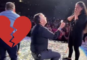 Le pide matrimonio a su novia en concierto de la Banda MS y esto fue lo que pasó | VIDEO