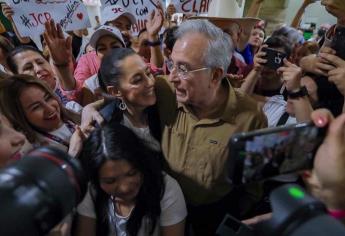 Rocha Moya felicita a Claudia Sheinbaum por su triunfo en la encuesta de Morena 