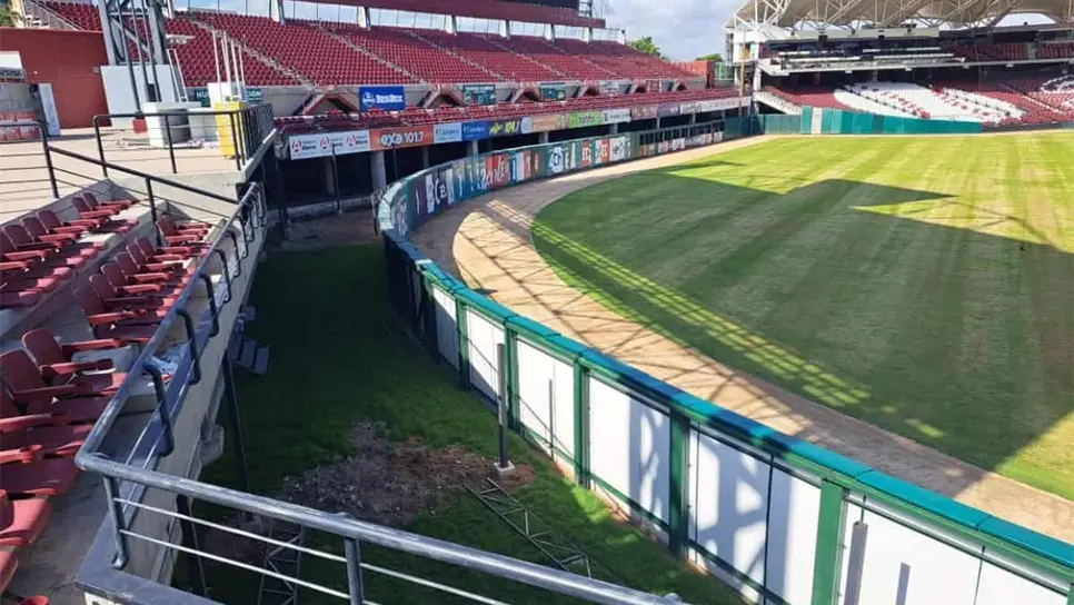 Tomateros de Culiacán hace modificaciones en su estadio de cara a la temporada 2023-24 de la LMP.