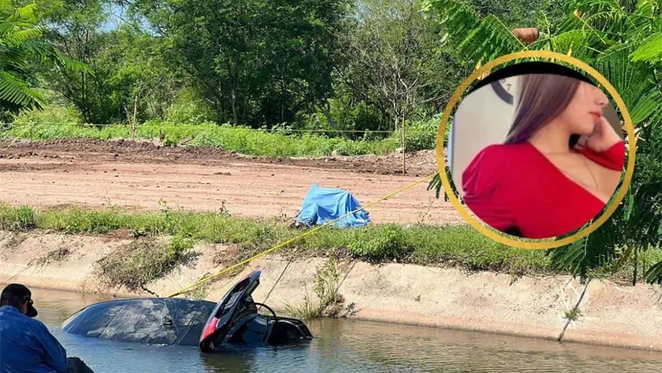 La joven fue encontrada muerta en el interior del carro sumergido en un canal.