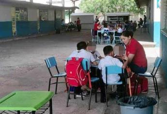 Niños de la Primaria General Francisco Villa, en Costa Rica, sufren de calor por falta de luz
