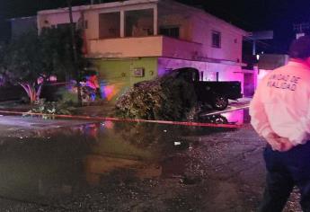 Fatal choque contra árbol deja a un hombre muerto y tres lesionados en Los Mochis