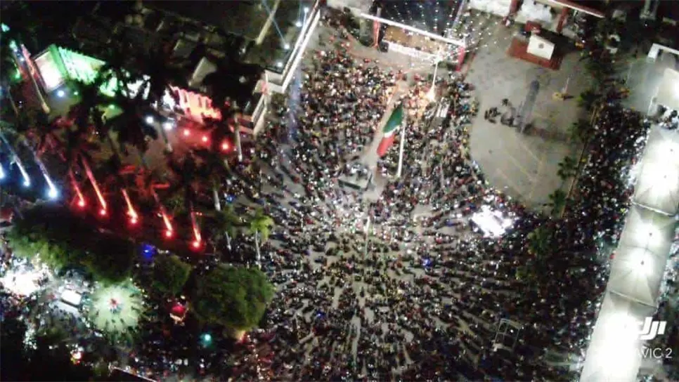 Festejos del Grito en Ahome.