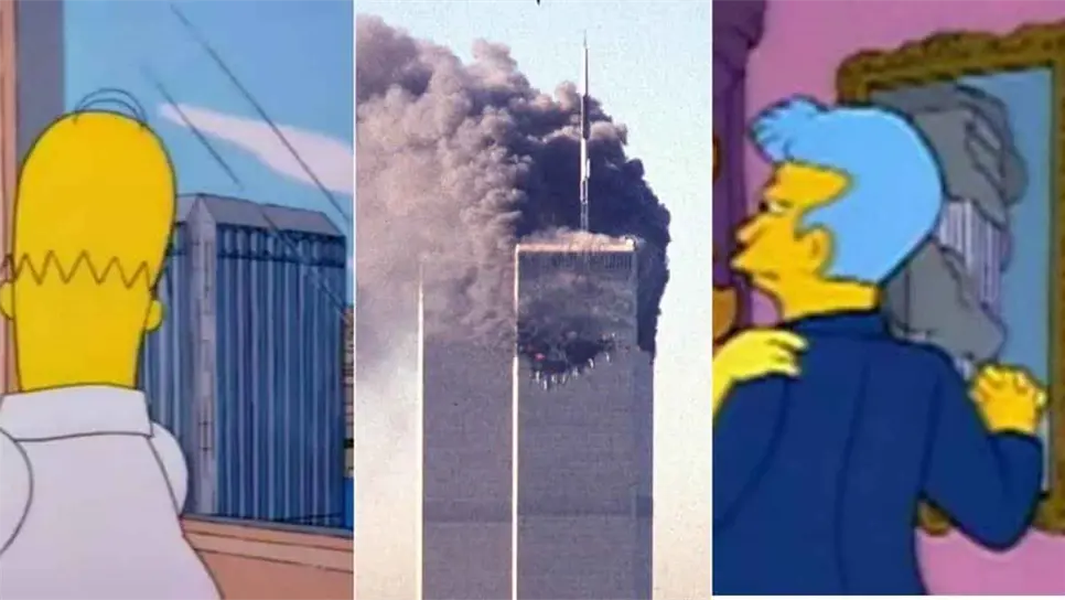 La predicción de Los Simpson del 11 de septiembre. FOTO: Especial/Cortesía.