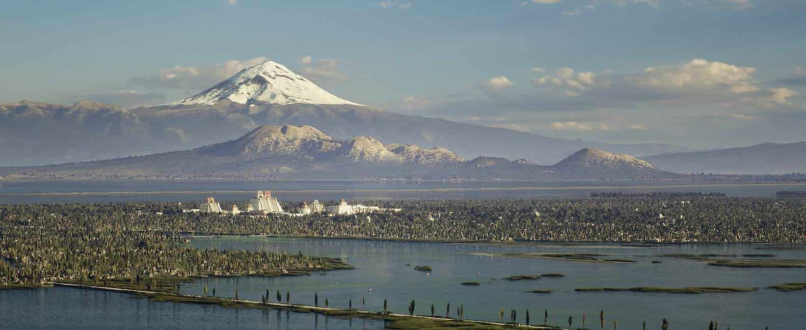 Así era la gran Tenochtitlán según un dibujante holandés.