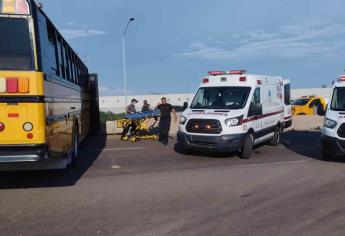 Choca tráiler y transporte de personal en El Trébol de Los Mochis; hay tres lesionadas